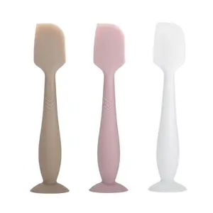 3-Pack Baby Diaper Cream Spatula - Baby Diaper Rash Cream Applicator  Butt Paste - Diaper Cream Brush  Newborn Essentials (grey, pink, white)