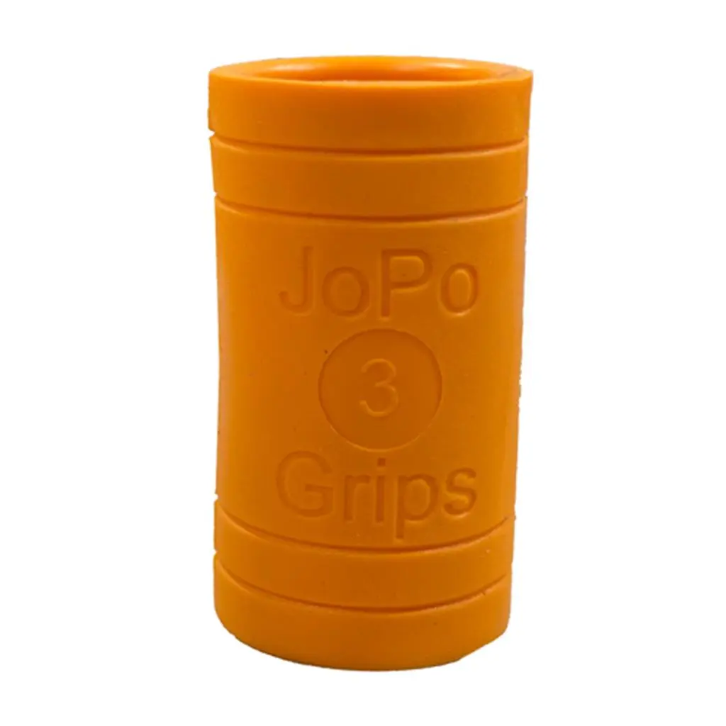 JOPO Unisex Bowling Finger Grip Inserts - 31/32" Outer Diameter, Interchangeable Power Flat/Oval Inserts, 2 Distinct Inner Surfaces, Thumb System Ready, Orange 10-Pack for Bowling Enhancement, Grips, Finger Grip Insert