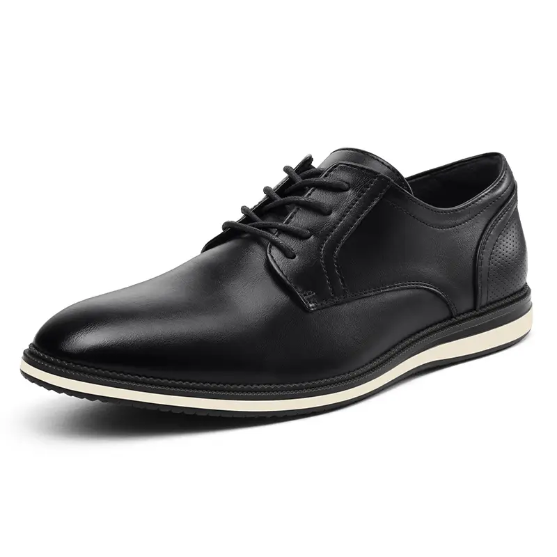 Meridos XTPR Men's Oxfords Shoe - Casual Business Formal Footwear, Lightweight Non-Slip TPR Sole, All-Day Cushioned Comfort for Long Standing