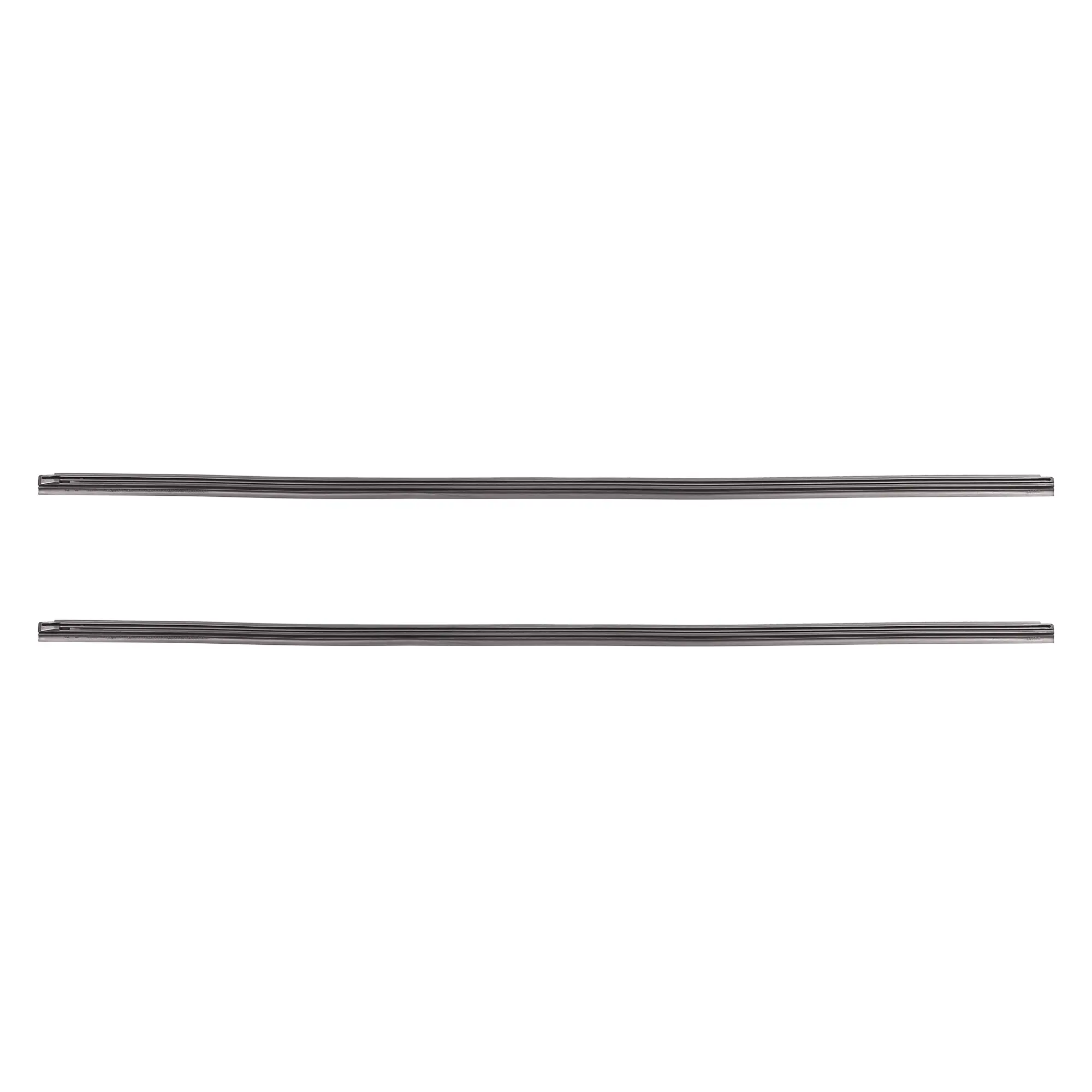 18inch and 26inch 8x10mm 3 Section Rubber Windshield Wiper Blade Refills for Car Black - Pack of 2