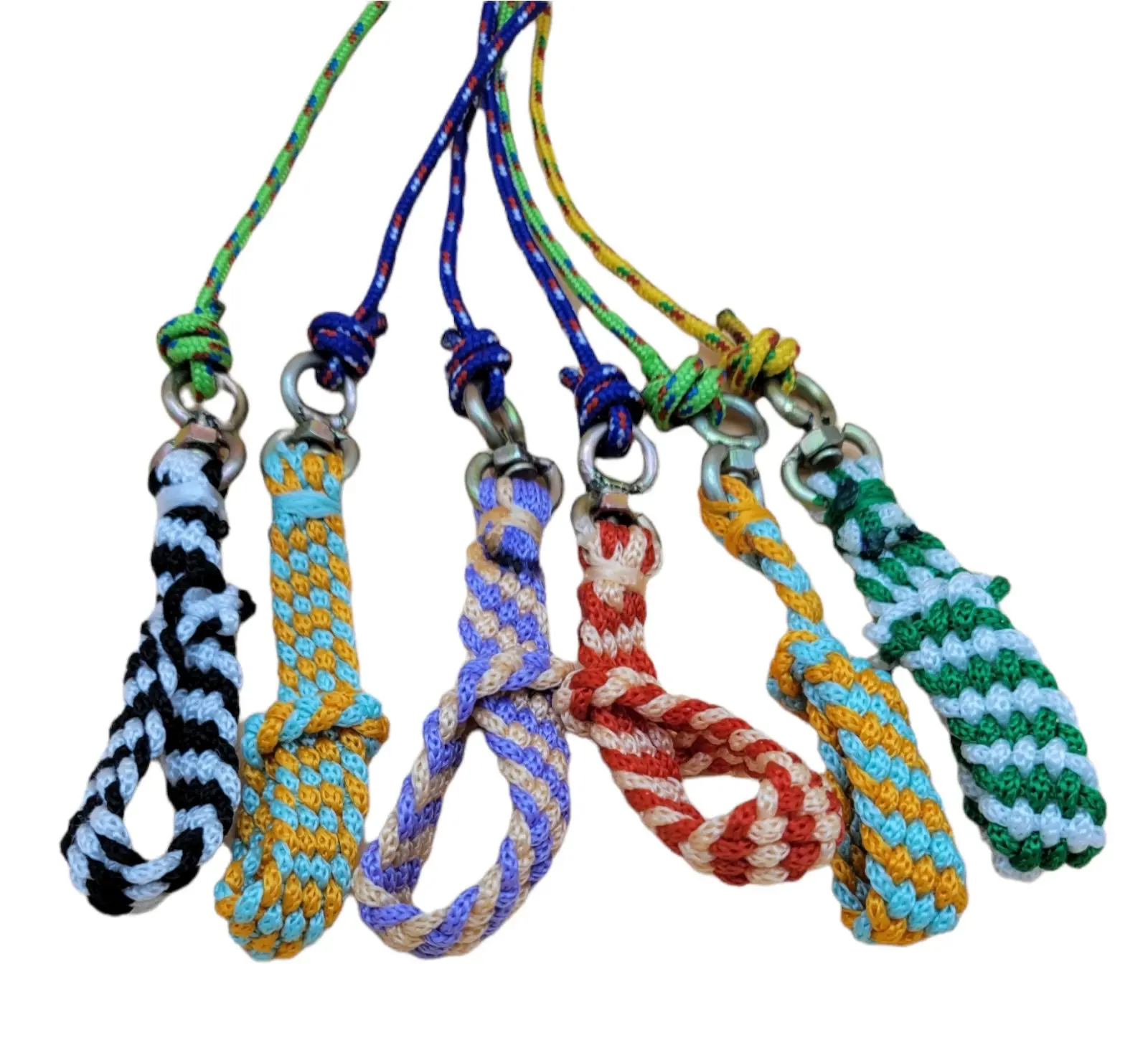 Amarrodores Tejidas Tie Cords for Poultry - 117cm Durable Rope with Easy Hook for Secure Control of Chickens & Roosters