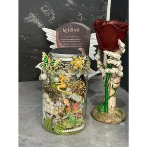 Random 1/10/30/50 pieces of women's jewelry in vintage, fantasy, fairy, and gothic styles, including rings, necklaces, bracelets, and earrings, as birthday gifts.