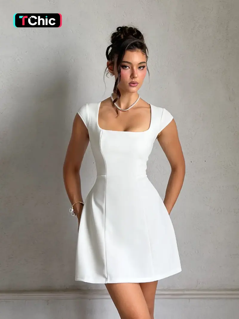 cap sleeves dress - TikTok Shop cap sleeves dress - TikTok Shop