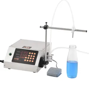 VEVOR Liquid Filling Machine,  5-650ml Filling Capacity, Automatic Bottle Filler Machine, Bottling Machine Peristaltic Pump Digital Control for Milk, Water, Wine, Beverage, Soy Sauce (Single Nozzle)