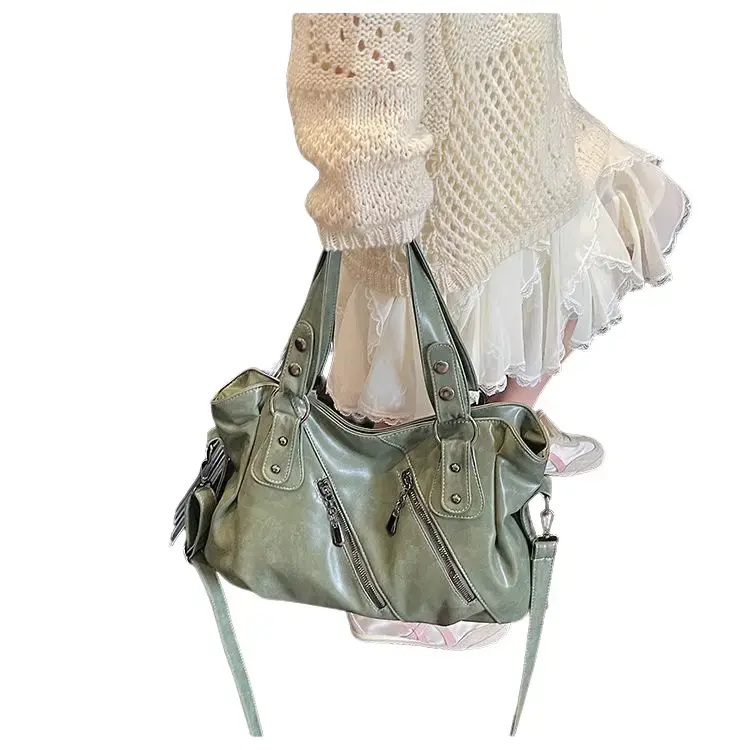 2026 New High-End Women's Shoulder Bag - Large Capacity Tote & Crossbody, Trendy Short-Distance Travel Essential