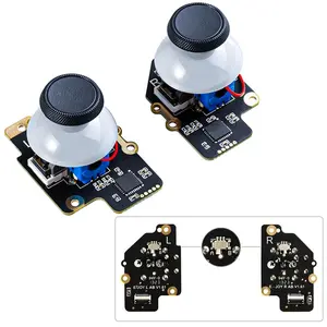 Joystick for Steam Deck(Type A&B), No Drift Hall Effect Sticks, Thumb Grip Accessories for Steam Deck Console, Electromagnetic Joystick Module, No Soldering(Left/Right, 2-Pack, Not Fit OLED)
