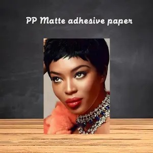 Naomi Campbell Famous model Popular Poster Frameless poster pp Matte adhesive paper for Living room hallway bedroom