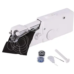 2026 New Portable Compact Sewing Machine Handheld Electric Tool for Beginners DIY Clothes Crafts Curtains Fabrics User-Friendly Design