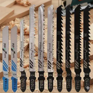 10pc Metal Jigsaw Blade Set for Reciprocating Saw, Cuts Hardwood, Plywood, Plastic, Non-Ferrous Metal & Sheet Metal - Multi-Material Cutting Tool Accessories