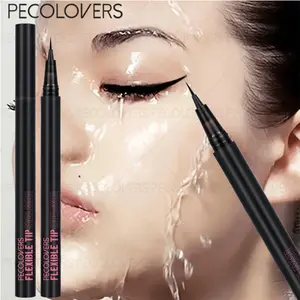 All-Day Waterproof Liquid Liner - Soft Texture & Precision Tip for Flawless Lines, Fade-Resistant 24H Wear, Universal Skin Type Compatibility, Great for Office Makeup & Weekend Glam - Professional Black Eyeliner Cosmetic, Eyeliner for Waterline