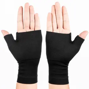 1Pair Sports Compression Wrist Sleeve Elastic Breathable Thumb and Wrist Brace Support Wrist Wraps for Tennis Running Cycling Work Typing