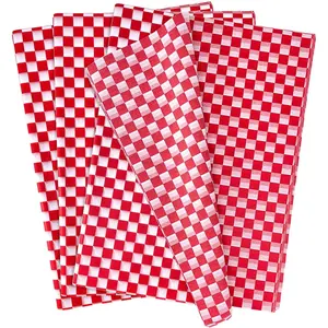 100 Sheets Checkered Tissue Paper 14 x 20 Inches Red and White Tissue Paper for  Bags Bulk Wrapping Papers  Papers Tissue for Birthday  Packing Crafts