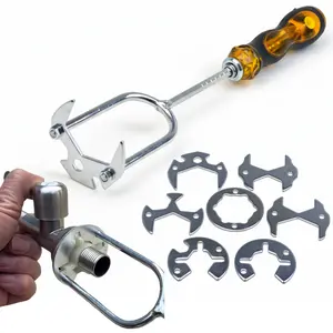 New Sink Bathroom Wrench, High-Efficiency Pipe Wrench, Non-Slip Sink Tool, One Tool for Installing and Removing Pipes, Universal