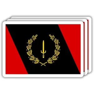 (3Pcs) Black American Heritage Flag 1967 Waterproof Vinyl Stickers 3 Inches