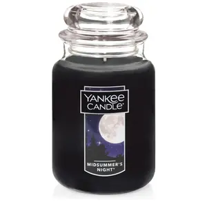 Yankee Candle MidSummer's Night Scented, Classic Large Single Wick Jar Candle, 22oz with Over 110 Hours of Burn Time, Ideal for Dinner Parties, Relaxing Saturdays, and Special Occasions