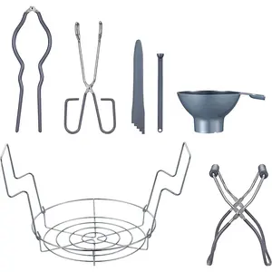 Concord 7 Pieces Premium Stainless Steel Canning Set Starter Kit W/Rack. No Rust, Extra Stability. BULK PACKS (Canning Set) Concord Cookware