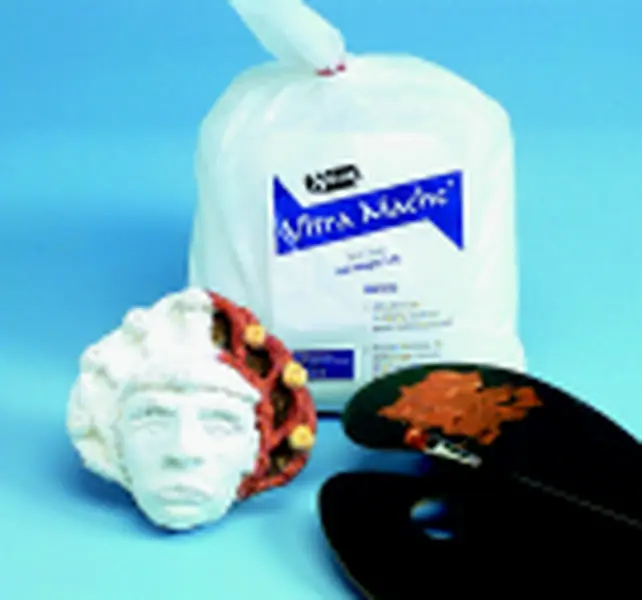 Sax Non-Toxic Ultra Mâché Clay Powder - 24 Lbs White, High-Strength, Easy-to-Use, Flexible, Water-Blendable, Decorative Paper-Compatible for DIY Pottery & Crafts, Hard & Permanent After Drying, Blends With Water