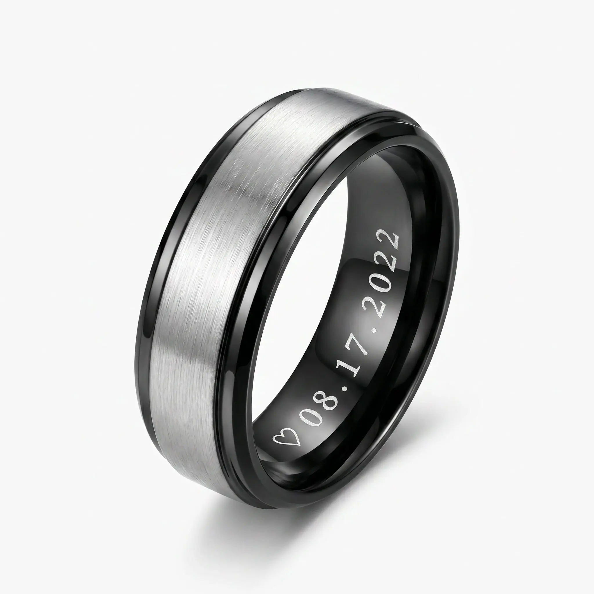 Men's Promise Ring with Custom Engraving