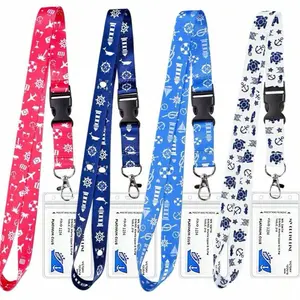 Cruise Lanyards ,ID-Badge Holders 4-pack