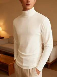 Men's Mock Turtleneck Long Sleeve Turtle Neck Shirts Lightweight Undershirt Thermal Pullover Sweater