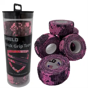 SHIELD Drum Stick Tape for Standard Drumsticks - 6 Pack (1 Inch x 5 Yds) - No Residue, No Tape Smell - Eliminate Hand Fatigue, Blisters & Drum Wax - Easy Rip, High Grip, Made in USA