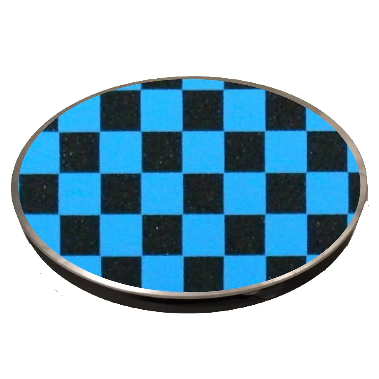 TMS Micro Blue & Black Checker | Figure Skating Spinner