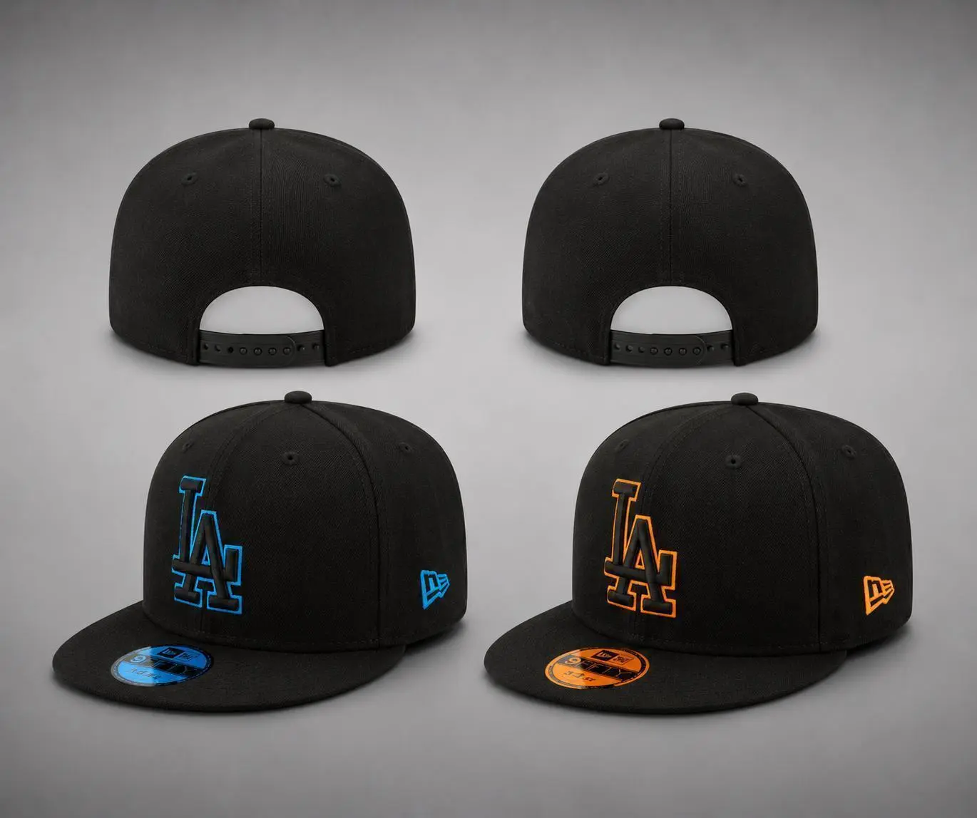 New Era MLB 59FIFTY Snapback Cap - NY Yankees/LA Dodgers Anniversary Patch, Unisex Classic Sport Streetwear, Adjustable Fit Sports Collectible Headwear
