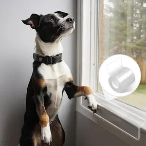 Clear Door & Window Sill Protector Anti Dog Cat Scratching Slobbering Clawing Shield for Furniture Glass Car Door Couch 4in x 3.3ft