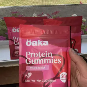 OAKA Protein Gummies (3 pack Sampler) - 20g Protein & 85 Calories per bag, Sugar Free, Vegan, Guilt-Free Healthy Snack