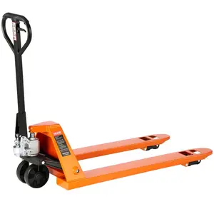 VEVOR Pallet Jack, 6600 lbs Load Capacity, Manual Pallet Truck with 48Lx 27W Inch Forks for Material Handling, 3.35-7.1 Inch Fork Lift Height Range, Suitable for Warehouse, Supermarket, Manufacturing