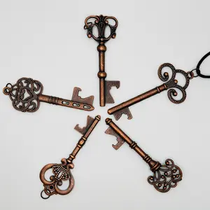 Hecate's Necklace Key Set - 5 Vintage Copper Keys with 18" Black Satin Silk Cord - Perfect Gift for Witches - Divination & Ritual Tools