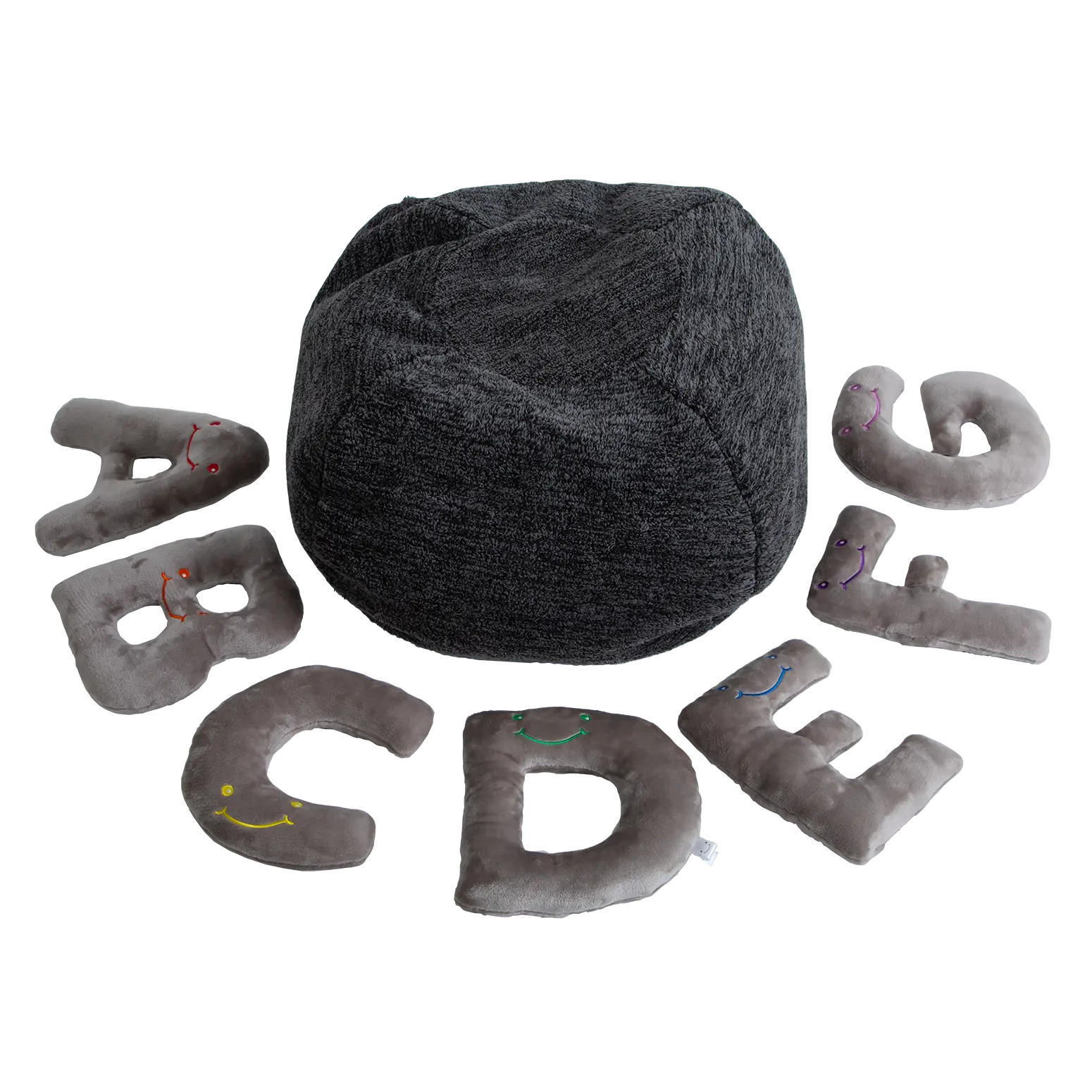 Alphapals® 11 Inch Plush Letter Set - Rhino Grey