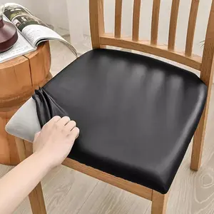 1pcs Waterproof Dining Chair Covers - Universal PU Leather Seat Covers Suitable for Kitchen/Office/Wedding, Easy to Clean#Selected for You