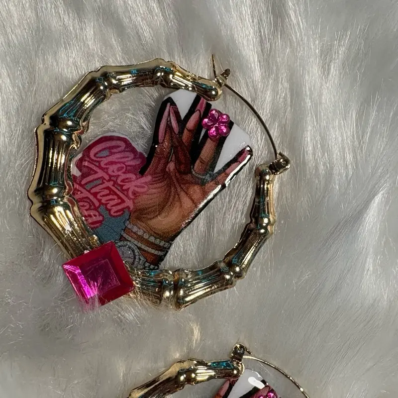Customized bamboo earrings (X-Small)