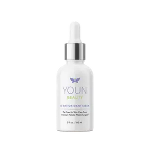 YOUN BEAUTY CE ANTIOXIDANT SERUM - 20% Vitamin C, Jojoba Oil, Hyaluronic Acid, Vitamin E for Skin Repair & Comfort - 2 oz
