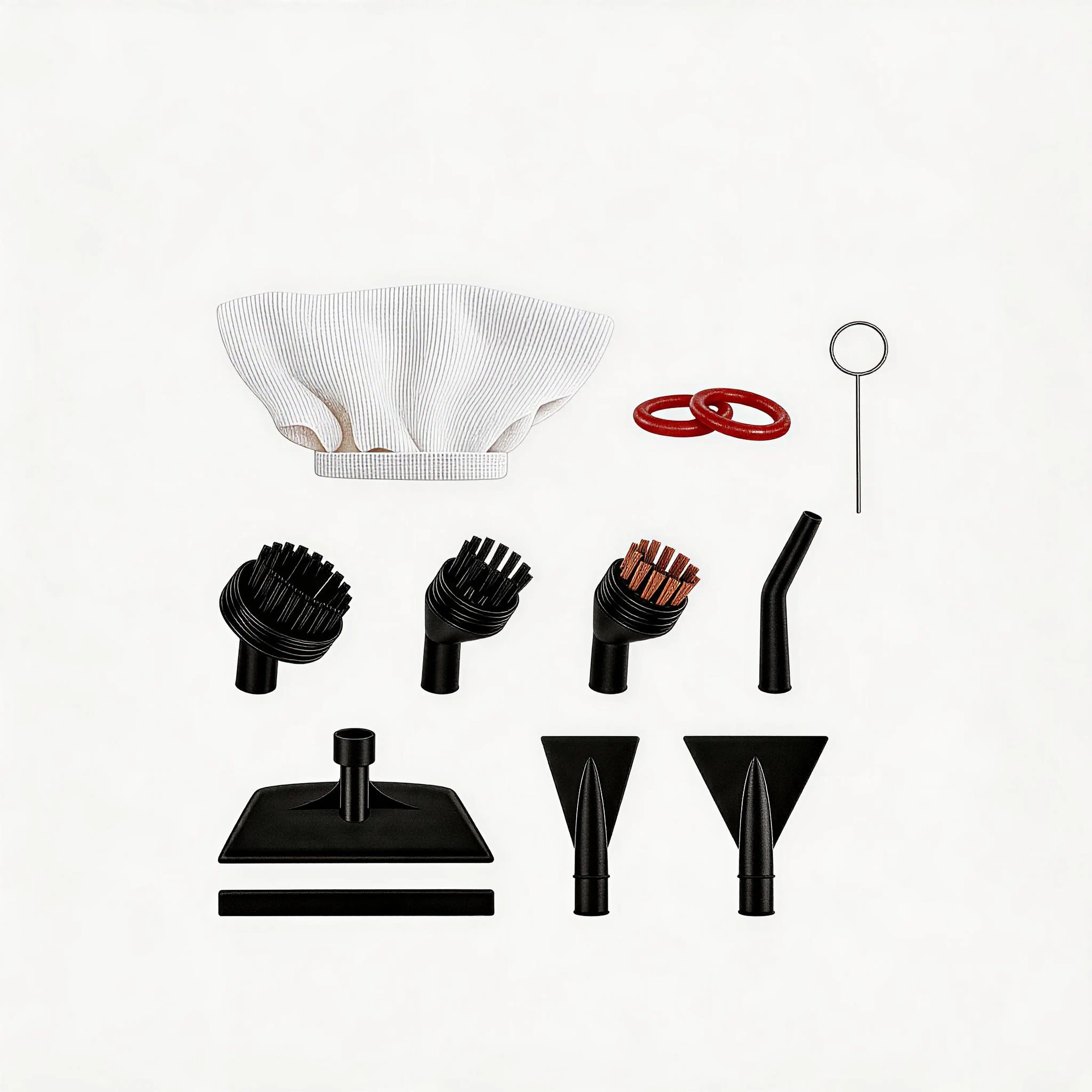 (Only For SC005) Attachment Kits for Steam Cleaner Replacement Accessories