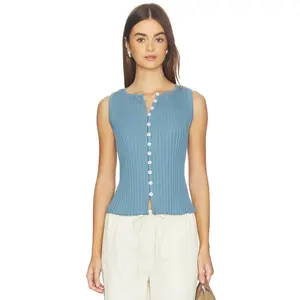 Free People Tilly Vest in Ocean View