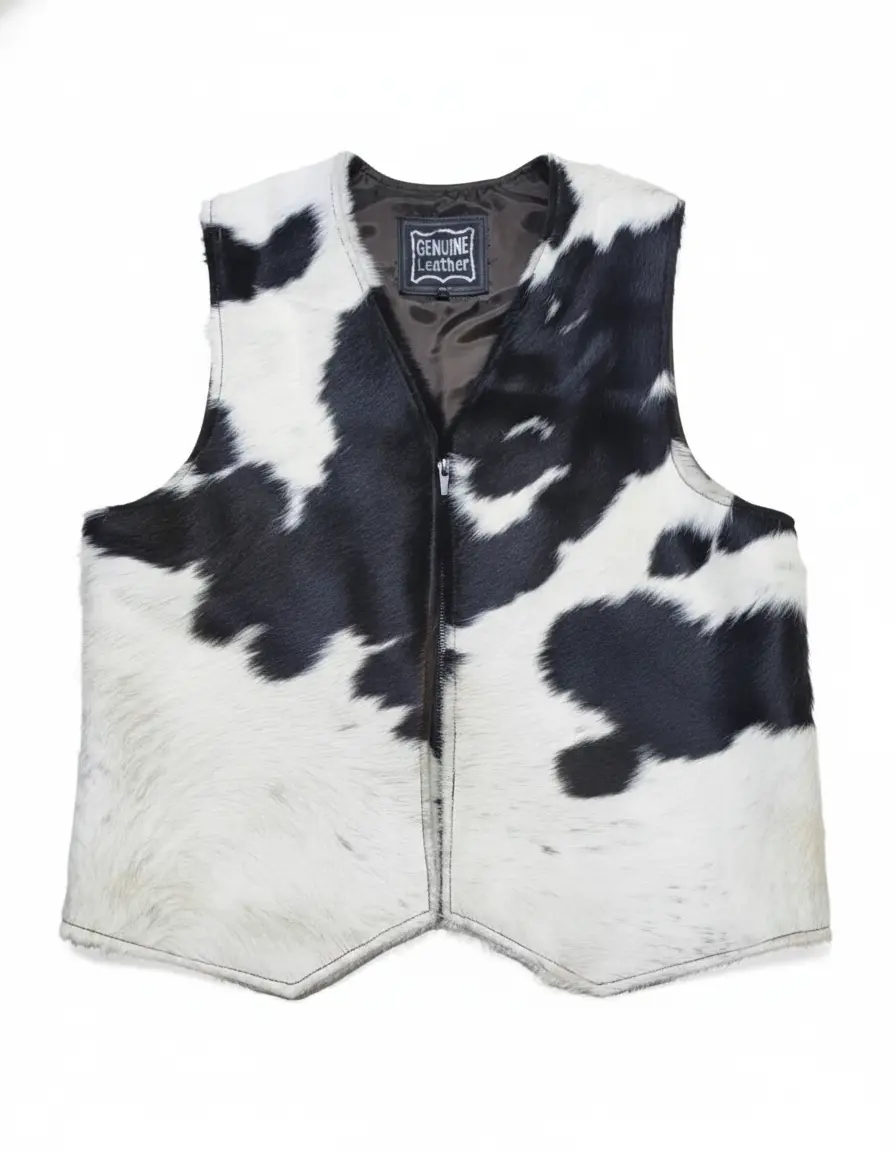 Cow Print Statement Vest