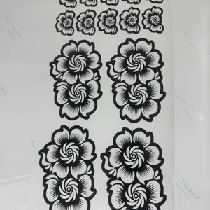 Glitter Paper Sticker Henna Stencils - Single Item with Backhand & Finger Henna Designs, Unique Patterns for All Temporary Tattoos, Suitable for 2 Key Occasions