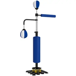 Multi height range boxing training stand equipped with shock absorption structure for personal exercise and amateur athletic skill promotion