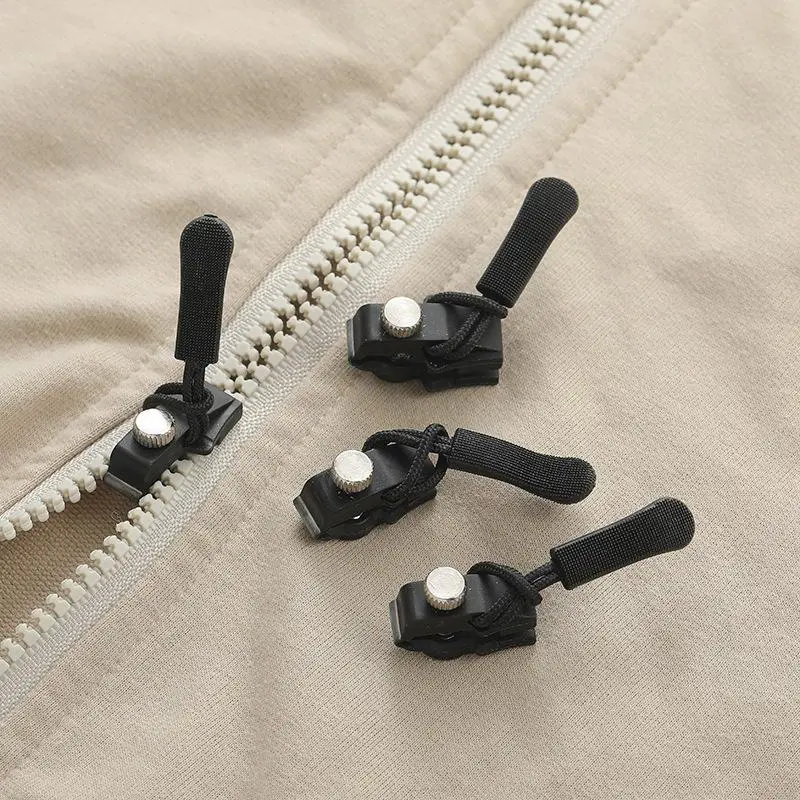 Zipper Repair Kit, 6 Counts/set Zipper Replacement Kit, Durable Replacement Zipper Slider, Sewing Tools Accessories for Jacket, Luggage, Bag, Adjustable Zipper, Durable Metal Zippers