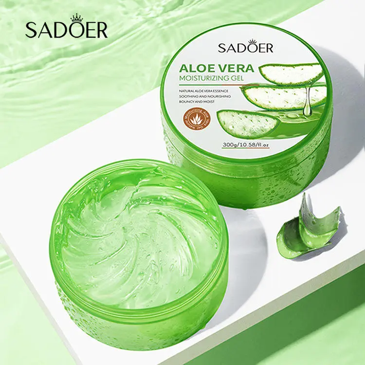 SADOER Aloe Vera Moisturizing Gel Hydrating, Moisturizing,Beautifying Complexion Facial Care Aloe Vera Gel 300g Skincare  Wajah Moisturizer