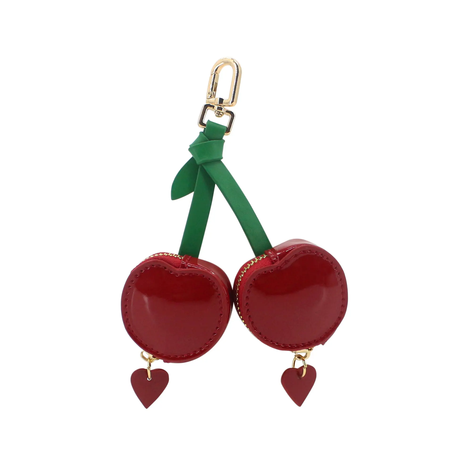 PU Leather Coin Purse Fruit Cherry Mini Wallet Cute Hanging Multi-Functional Coin Pendant Bag Leather Cherry Bag Charm Keychain Fashion Enthusiast Trendy Cute Keychain