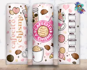Cafecito Y Chisme Tumbler, Cafecito Cup, 20oz Tumbler