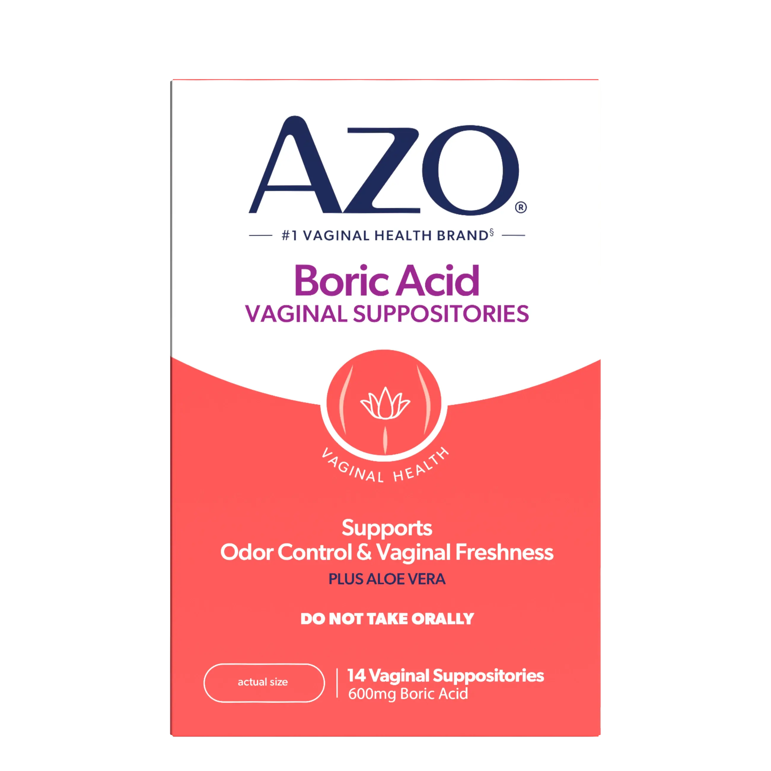 AZO Boric Acid Suppositories - Feminine Care Vaginal Suppositories for Freshness & Intimate Wellness Support