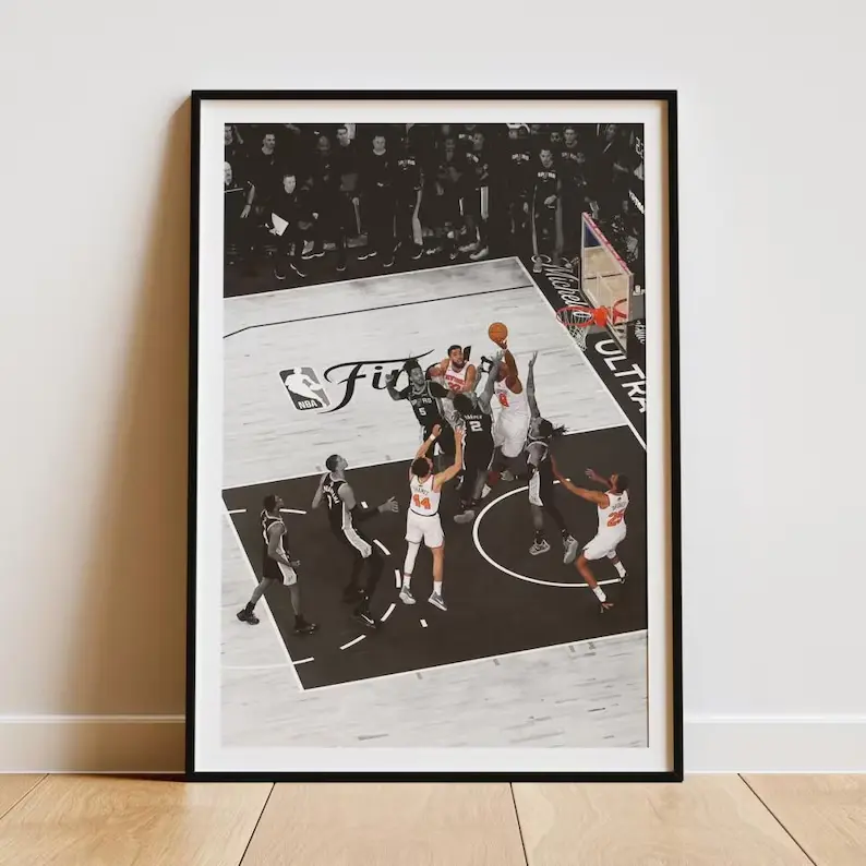 Knicks Basketball Finals 2026 Poster, OG Anunoby Game Winner Print, New York Knicks Fan Gift, Basketball Finals Wall Art