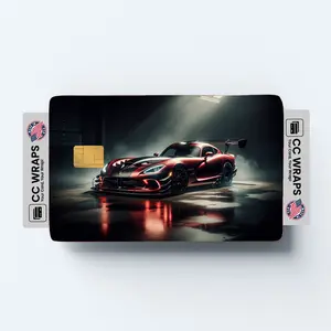 Dodge Viper Acr In Matte Red Credit Card Skin – Vinyl Sticker Fits Debit Card