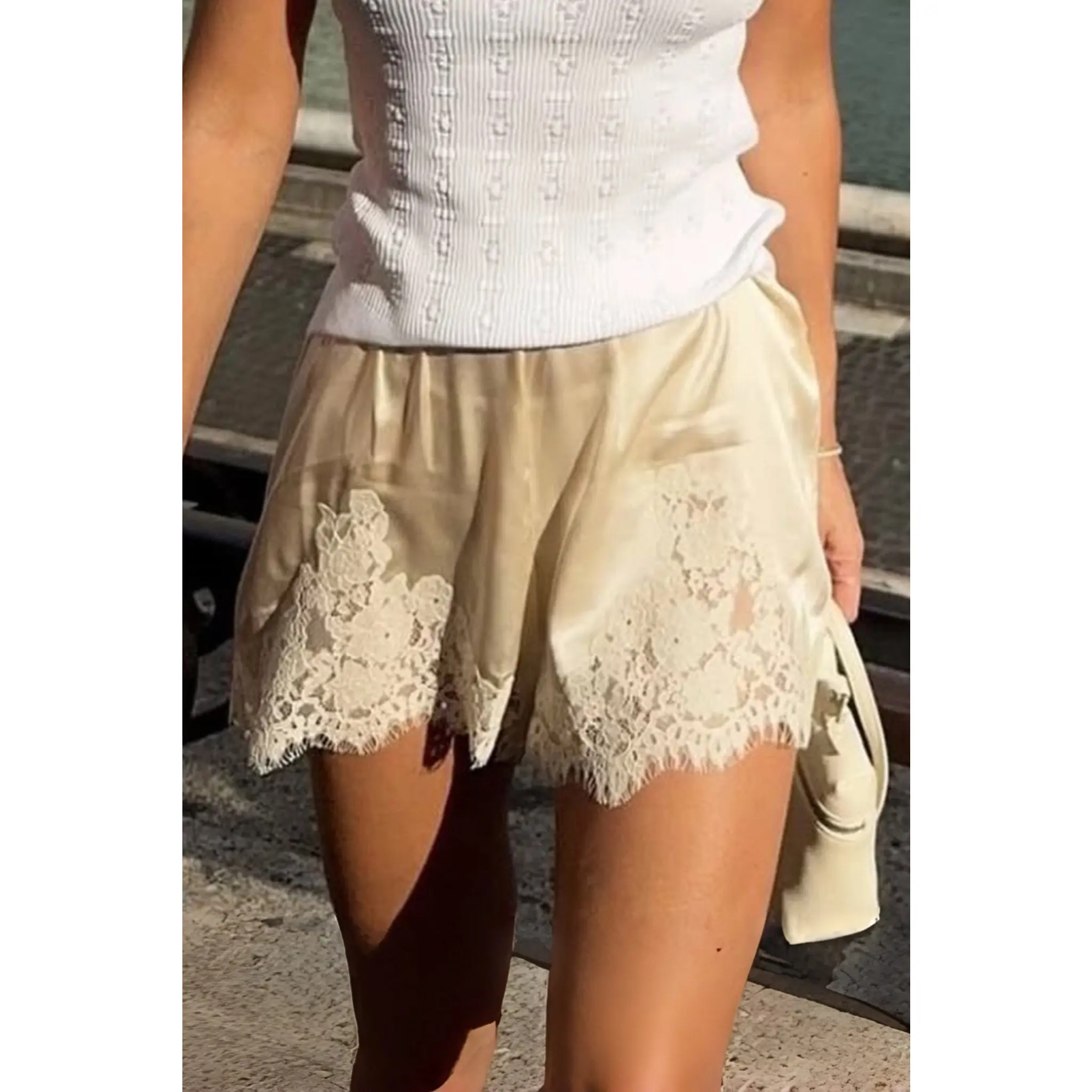 Lacey Boxer Short in Champagne