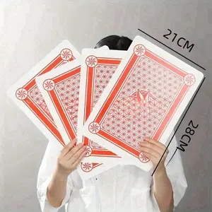 A Deck Of Jumbo Playing Cards, Four And Nine Times The Regular Size, High Quality Paper Material, Durable Poker Set, A Unique Gift For Family And Friends. Suitable For Party Games, Interactive Games, Holiday Games, Creative Gifts