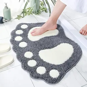 1 piece of water-absorbing anti-slip bathroom floor mat, Water absorbent mat, Bathroom Drying Doormat, soft microfiber machine-washable anti-slip mat, suitable for bathroom showers and bedrooms